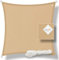 hanSe Sonnensegel quadratisch, Segeltuch Quadrat, 4x4m in Sand, aus Polyester, wasserdicht, mit UV Schutz und Sonnenschutz, für Garten, Balkon und Terrasse
