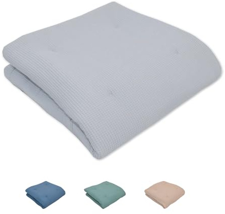 ULLENBOOM Krabbeldecke für Baby 120x120 cm - Dick und weich gepolstert | Außenmaterial: 100% Baumwolle, Alle Materialien OEKO-TEX zertifiziert, Made in EU, Schadstoffgeprüft und waschbar