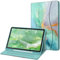 FINTIE Case for Samsung Galaxy Tab S6 Lite 10.4 Inch 2024/2022/ 2020 with S Pen Holder, Multi-Angle Viewing Soft TPU Back Cover with Pocket Auto Wake/Sleep, Z-Emerald Marble