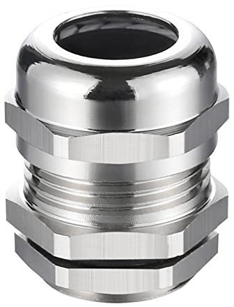 10 Pezzi Ottone M10 Passacavo per Connessione 3mm-5.5mm Filo - Impermeabile IP68 Elettrico Condotto Passacavi con Controdado/Rondella