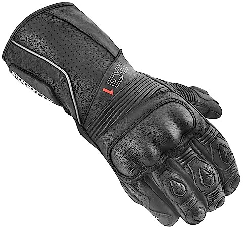 Bogotto Sprint perforierte Motorradhandschuhe, schwarz, XS