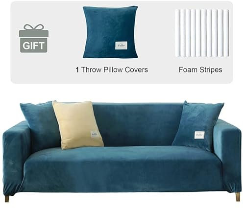 ele ELEOPTION Sofa Überwürfe Sofabezug Stretch elastische Sofahusse Sofa Abdeckung in Verschiedene Größe und Farbe