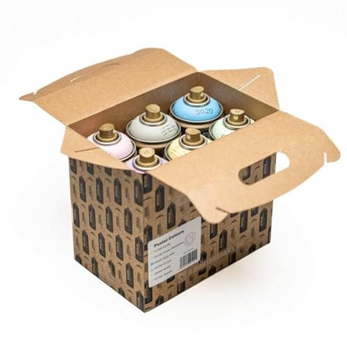 Montana Gold - Pastel Colours Box Set (6) Spray Paint Bundle - 6 x 400ml Cans
