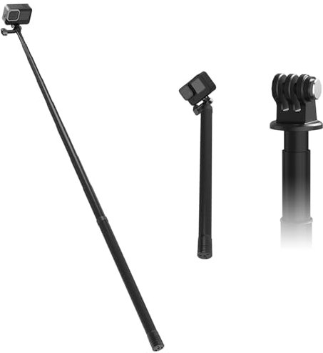 O'woda Perche à Selfie en Fibre de Carbone pour Insta360 X4, 270CM Bâton Selfie Longue Perche Invisible pour caméra pour Insta360 X4/ X3/ X2/ R/RS/Go 3/ GoPro/Pocket 3 Accessoires