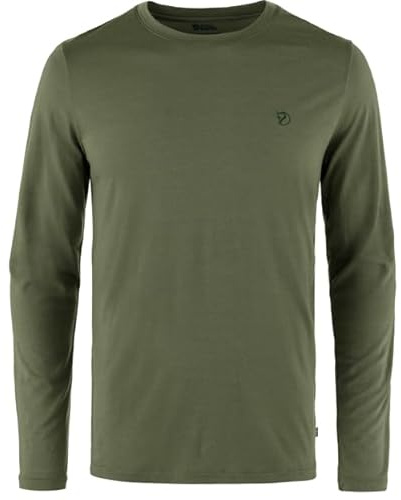 Fjällräven Herren Abisko Wool LS T-Shirt, Laurel Green, XS