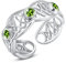 ZIPPICE Keltischer Geburtsstein Ring 925 Sterling Silber Einstellbarer Verlobungs Ring Boho Ringe für Damen Schmuck Geburtstagsgeschenke für Frauen