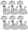 Wilkinson 6 inline E-Z-Lok Gitarren Mechaniken Stimmwirbel Tuning Pegs für Fender Strat Tele E-Gitarre, Chrom