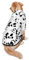 Hundekostüm mit Dalmatiner-Druck, niedlicher Tier-gepunkteter Hunde-Druck, Winterkleidung, Pullover, Halloween, Rollenspiel-Kostüm mit Tasche, Haustier-Winter-Kapuzenpullover, Größe XXL