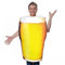 Fituenly Beer Costume, Men Beer Mug Jumpsuit Costume Beer Mug Costumes for Halloween Cosplay Oktoberfest Role-playing