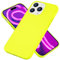 NALIA Neon Cover kompatibel mit iPhone 15 Pro Max Hülle, Bunte Silikonhülle Intensive Farbe, Samtig Weich Gummiert rutschfest Stoßfest Dünn Handyhülle Schutzhülle Soft Case Backcover, Farbe:Gelb