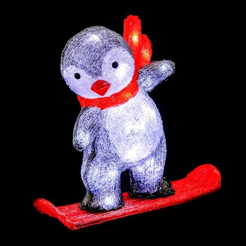 Feeric Lights et Christmas - Pingouin Lumineux extérieur h30cm 40 LED + transfo