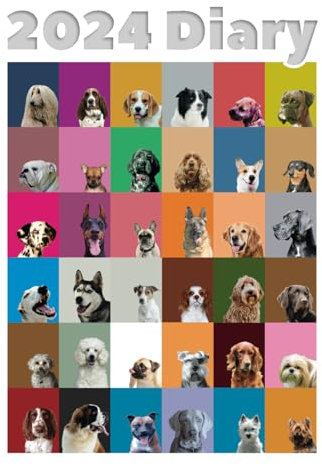 2024 DOG BREEDS A4 DIARY: Dog Lovers Desk Diary - Year Planner/Journal/Organiser A4 (8.27 x 11.69)