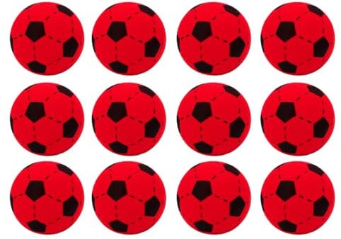 Kyto Softball 20cm Schaumstoff Ball | Fußball für Outdoor und Indoor | geeignet für Kinder ab 36 Monaten (12 Bälle, Rot)