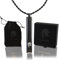 blue rose Breathing Necklace Anxiety Relief for Adults, Breathing Necklace Gift for Women, Anxiety Breathing Necklace (Graphite)