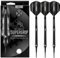 Harrows SUPERGRIP Black Edition 90% Wolfram-Dart-Set mit weicher Spitze. Erhältlich in 16 g, 18 g, 20 g – inklusive Supergrip-Schäften und Supergrip-Flights (20g)