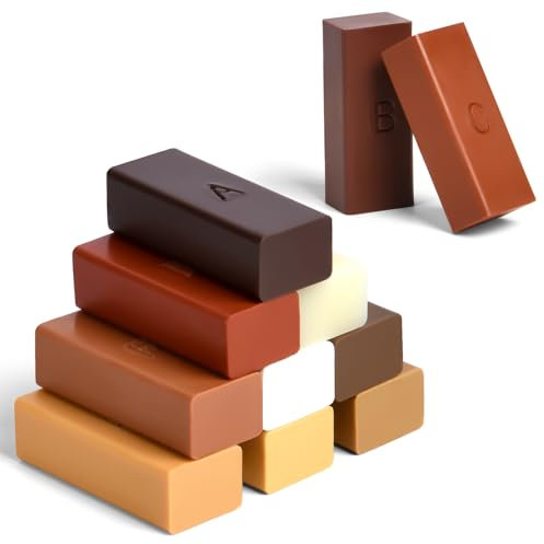 ACWOO Laminat Reparaturset, Parkett Reparaturset, Vinylboden Reparaturset, 11 Farben Hartwachs für Holzkitt PVC Vinylboden Holzböden Möbel Arbeitsplattet, Reparatur Set(11pcs-Zubehör)