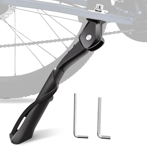 Keyck Fahrradständer 20-22 Zoll Kinderfahrrad Ständer, Höhenverstellbarer Kinder Fahrradständer bis 35 kg Traglast, Aluminium Fahrrad Mittelständer für Mountainbike/E-Bike/Trekkingrad/Rennrad
