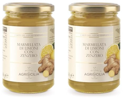Agrisicilia Marmellata di Limoni con Zenzero (Confezione da 2)
