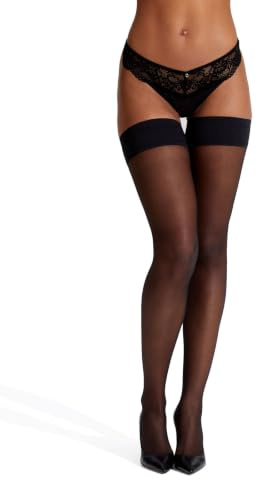 Ann Summers - Plain Top Hold Ups - Hold Up Stockings for Women - Silicone Hold Up Strips