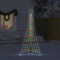 IKAYAA LED Weihnachtsbaum Aussen Kegelform Weihnachtsbaum Metall Groß Mehrfarbig 339 LEDs Tannenbaum Lichterbaum Weihnachtsdeko Aussen Weihnachtsbaum Tanne 187 cm