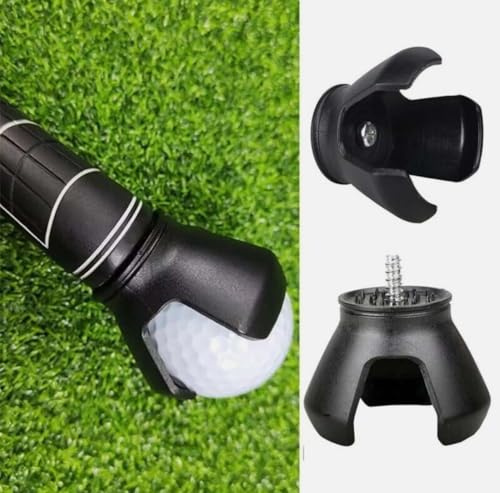 AMXJB Premium Golf Ball Retriever Golf Ball Grabber For Putters Pick Up Tool Putter Attachment Golf Ball Grabber Golf Ball Claw Black Golf Accessories Back Relief Golf Club Pick Up Claw