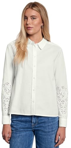 Street One Studio Damen Bluse mit bestickten Ärmeln