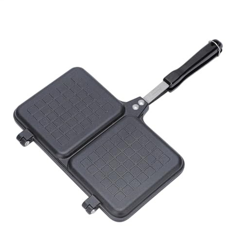 Sandwich Maker - Toast Maker Pan | Campfire Sandwich Maker | Double Panel Hot Sandwich Device With Handle | Bread Toaster | Non-Stick Frying Pan, Stove Grill Pan, Cheese Griller Press For Camping