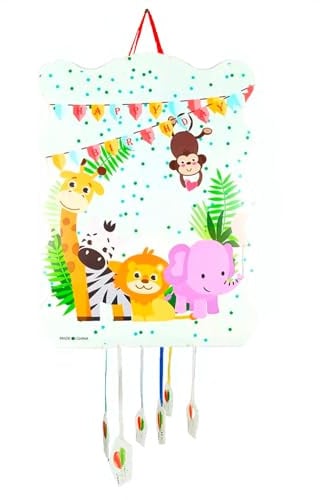 SIDRAL Piñata zum Kindergeburtstag, Pinata für Kinder, Dekoration für Kinderpartys, Jungen und Mädchen, große Pinatas zum Befüllen mit Spielzeug und Süßigkeiten, einfach zu befüllen (Tiere)