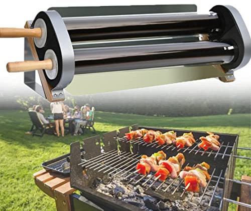 Four solaire en acier inoxydable, portable, capacité de 2,6 L, pour camping et randonnée, concentration de chaleur à 360°, isolation sous vide