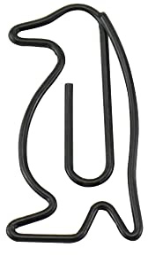 Cartoon, niedlich, Pinguin, Büroklammer, kreativ, Lesezeichen, Büromaterial, Ordner, einfache Bedienung