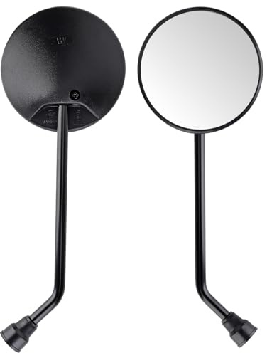 Universal E mark Motorcycle Mirrors ATV Mirrors 7/8 inches 22mm Handlebar Clamps, Side Rearview Mirrors compatible with ATV, Scooter, Dirt-Bike, Moped, E-bike, Roller