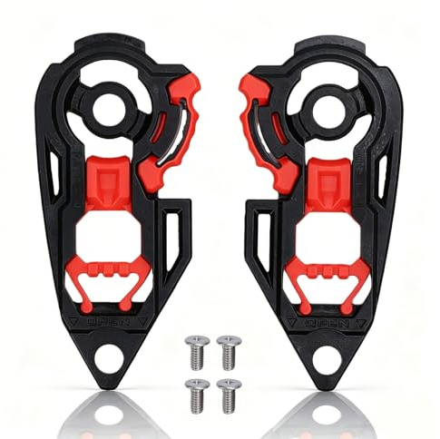Garsent Set di Piastre Ingranaggi Visiera Scudo Regolabile per Casco Adatto per AGV K1 K1S K3SV K5 K5S, Ricambio Durevole per Motociclisti, Materiale Plastico
