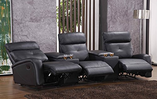 Mapo Möbel Ledersofa Kinosofa Relaxcouch 5130-Cup-3-S