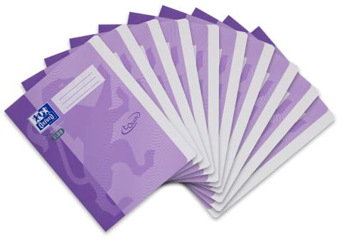 Oxford Schnellhefter A4, fester Karton, Soft Touch-Oberfläche, lila, 10 Stück