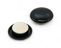 High Power Black Planning Office Magnets for Fridge, Whiteboard, Noticeboard, Filing Cabinet - 30mm dia x 11mm high - Pack of 120