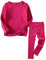 Little Kids Long Johns Thermounterwäsche-Set, 2-teilig, Rundhalsausschnitt, Oberteil und Hose, für Kleinkinder, 1-7 Jahre - Rot - 3-4 Jahre