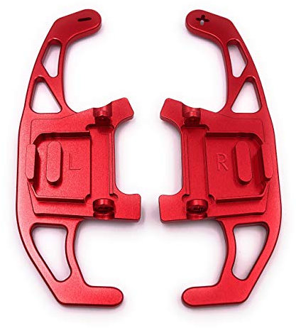 H-Customs Shifters Padlle Shifter Comandi Del Cambio Jack Di Spostamento Shift Paddle per Golf 7 Solo GTI R GTD Aluminium rosso