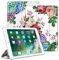 Fintie Funda Compatible con iPad 9.7 (6.ª Gen 2018/5.ª Gen 2017), iPad Air 2 (2014) / Air (2013) - Trasera Transparente Carcasa Ligera con Auto-Reposo/Activación, Festival de Flores
