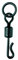 Mikado 10 x Quick Change Swivel with Ring Schwarze Karpfenwirbel #8