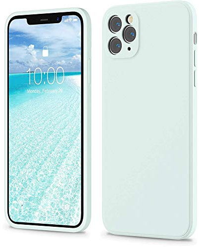 Liquido Silicone Custodia Compatibile con iPhone 6s plus, Cover per iPhone 6s plus Silicone Liquido, Protezione Completa del Corpo con Fodera in Microfibra, Blu Mare