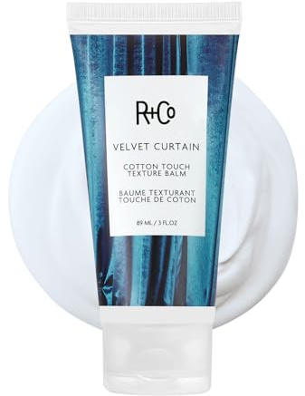 R+Co Samtvorhang, Baumwoll-Textur-Balsam, 85 g. | Berührbare Textur + weiches Volumen + leichter Halt, vegan + tierversuchsfrei