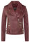 Infinity Leather Damen Retro Burgund 100% Nappaleder Bikerjacke M