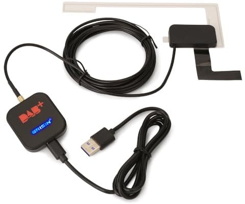 Erisin DAB+ Digital Box Radio MCX Antenne Verstärker für Android 9.0/10/11/12/13/14 Autoradio, Digitaler Radio Antennentuner UKW-Übertragung USB
