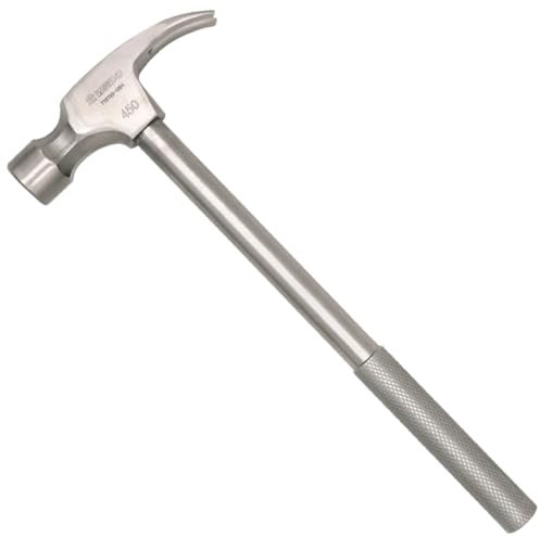 WEDO 3/4 lb Titanium Claw Hammer, Anti-magnetic, Light weight, Non-magnetic, Rust-proof, One-time Die-forged, Corrosion resistant, Durable