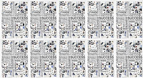 10x Collegeblock Kollegblock A4 kariert mit Doppelrand 80 Blatt 90g/qm Lineatur 28 Premium Marke ADINA (Business)
