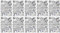 10x Collegeblock Kollegblock A4 kariert mit Doppelrand 80 Blatt 90g/qm Lineatur 28 Premium Marke ADINA (Business)