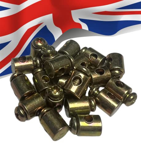 Solderless Cable Nipple 20pcs 6mm Brass OD Motorcycle, Push Bikes, Scooter, Mower Throttle, Choke Cables.