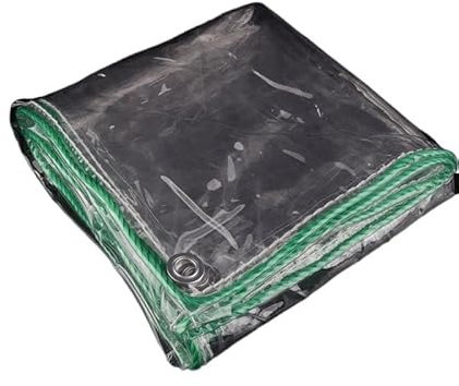 Dickes 0,3 mm transparentes PVC-Regenschutztuch, Balkon, Bonsai, Sukkulenten, Haustier, Hund, Hausabdeckung, wasserdichte Plane (Color : 0.9x0.9)
