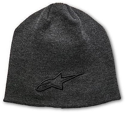 Alpinestars Unisex Ageless 3D Beanie Hat, Charcoal Heather/Black, Einheitsgröße