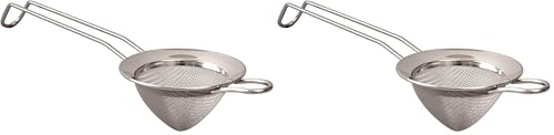 Beaumont 3730 Fine Mesh Strainer, Silver (Pack of 2)